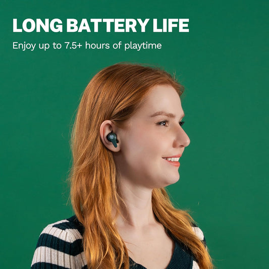 JLab Go Pods ANC True Wireless Bluetooth Earbuds & Charging Case, Hybrid Active Noise canceling + Be Aware for Safe Listening, 26+ Hours Total Playtime, Clear Calls, Custom Sound via App, Sage