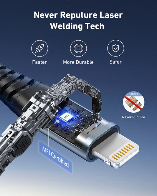 ohbox USB-C to Lightning Cable 3FT 3Pack iPhone Charger Fast Charging Braided Type C Charging Cord Compatible with iPhone 14 13 13 Pro Max 12 12 Pro Max 11 XS XR X 8 iPad