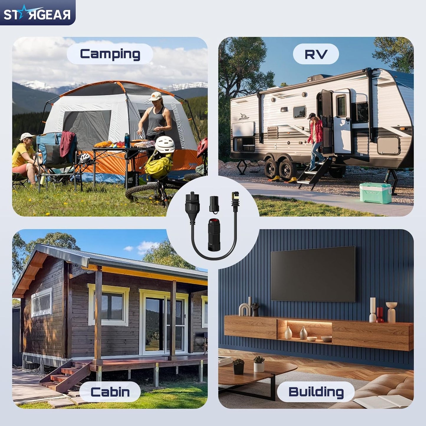 2 Pack Starlink Ethernet Adapter Gen 3/Mini, Waterproof Starlink Cable RJ45 Coupler Starlink Mini Ethernet Cable Extension