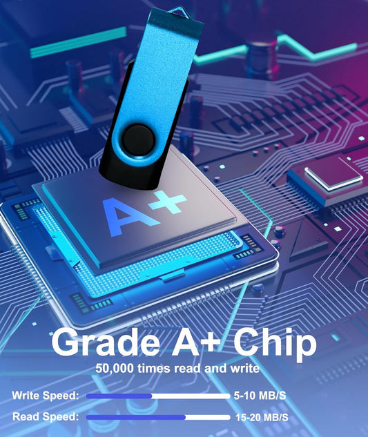 2GB USB Flash Drive 10 Pack, Nicepicten USB 2.0 Thumb Drives Zip Drive USB 2GB Memory Stick Swivel Pendrive Jump Drives Multipack with 10PCS Lanyard for Events Office (Colorful 10Pack 2 GB)