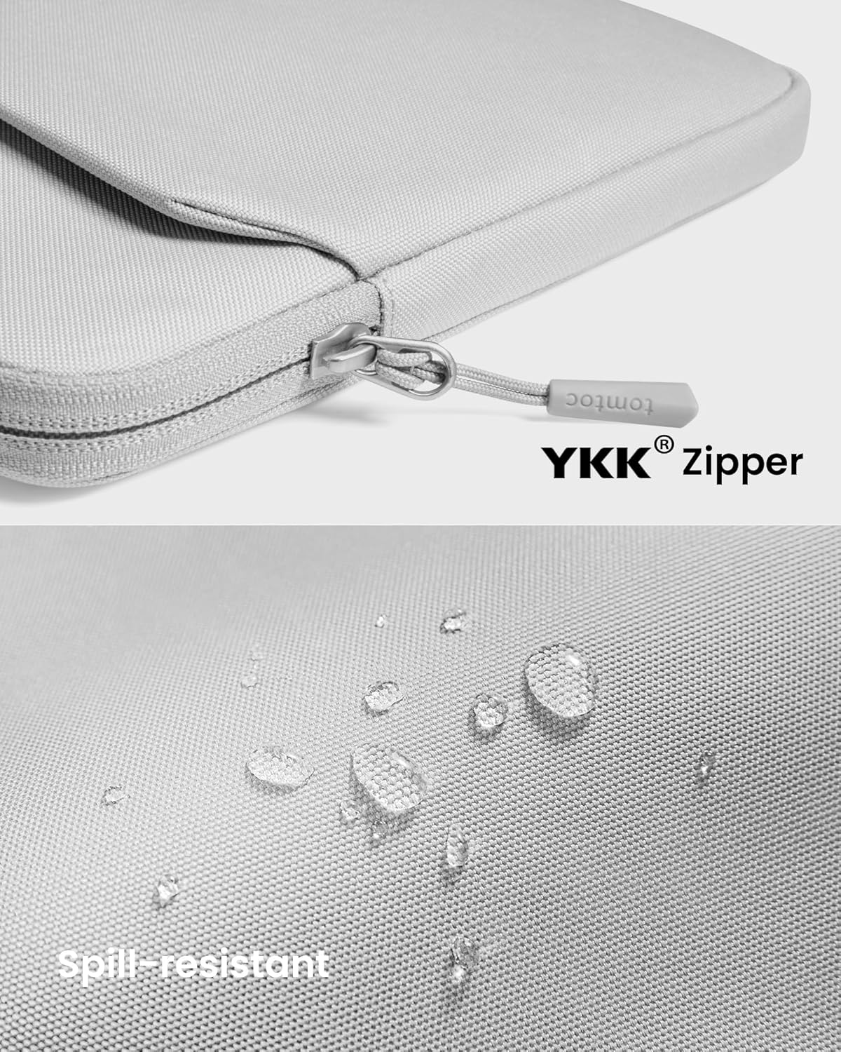 tomtoc Slim Laptop Sleeve for 14-inch MacBook Pro M4/M3/M2/M1 Pro/Max 2024-2021, Water-Resistant Protective Case for 13.8 Inch Surface Laptop AI PC, Accessory Bag