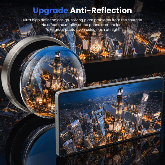 WSKEN for Samsung Galaxy S25 Ultra Camera Lens Protector - Ultra Thin Case Friendly, 9H Shatterproof Tempered Glass with Aluminum Metal Circle Camera Screen Protector Cover Accessories, Gray