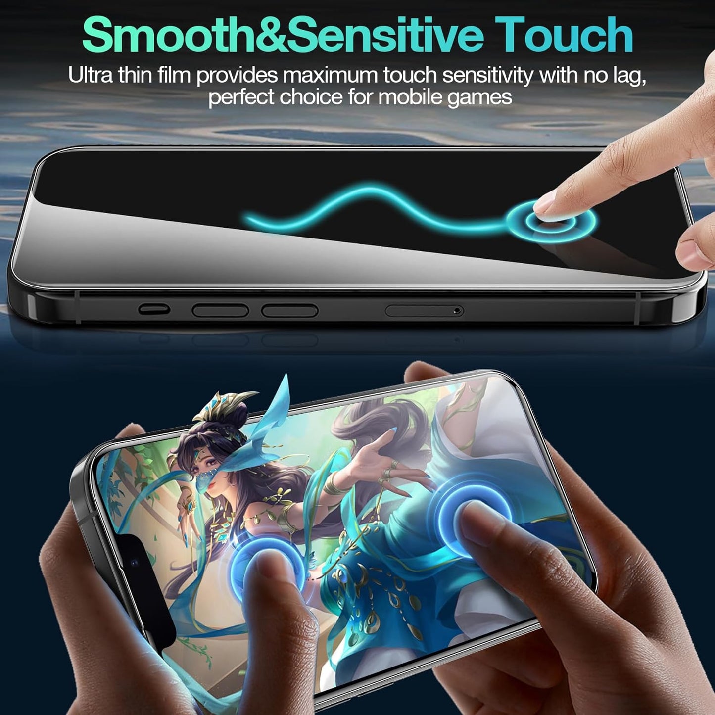 3 Pack Flexible Film Screen Protector for iPhone 12 Pro Max, Non-breakable Soft TPU Hydrogel Film for iPhone 12 Pro Max Screen Protector Film (NOT Glass)