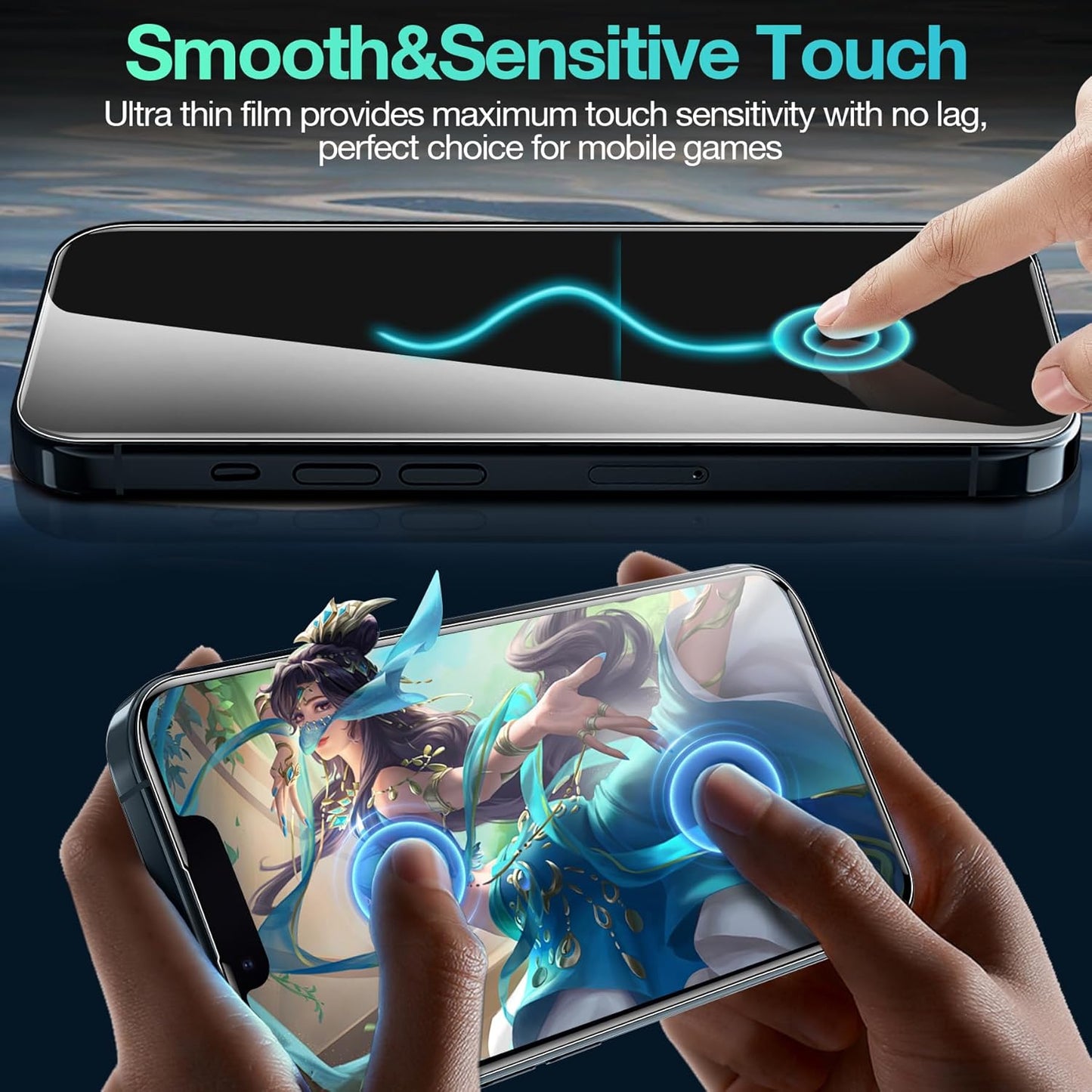 3 Pack Flexible Film Screen Protector for iPhone 14 Plus/ 13 Pro Max, Non-breakable Soft TPU Hydrogel Film for iPhone 14 Plus/ 13 Pro Max Screen Protector Film (NOT Glass)