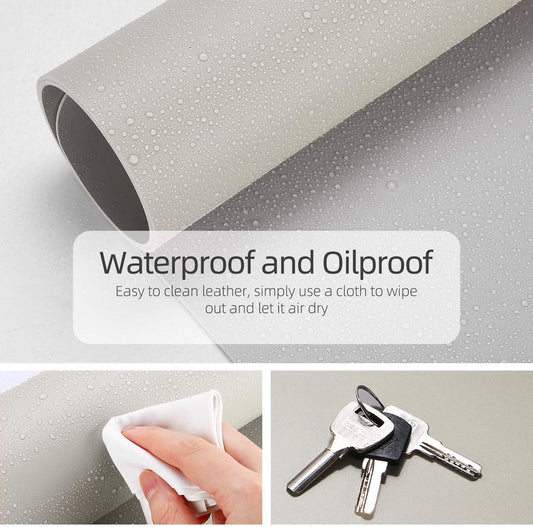 YSAGi Multifunctional Office Desk Pad, Ultra Thin Waterproof PU Leather Mouse Pad, Dual Use Desk Writing Mat for Office/Home (31.5" x 15.7", Grey)