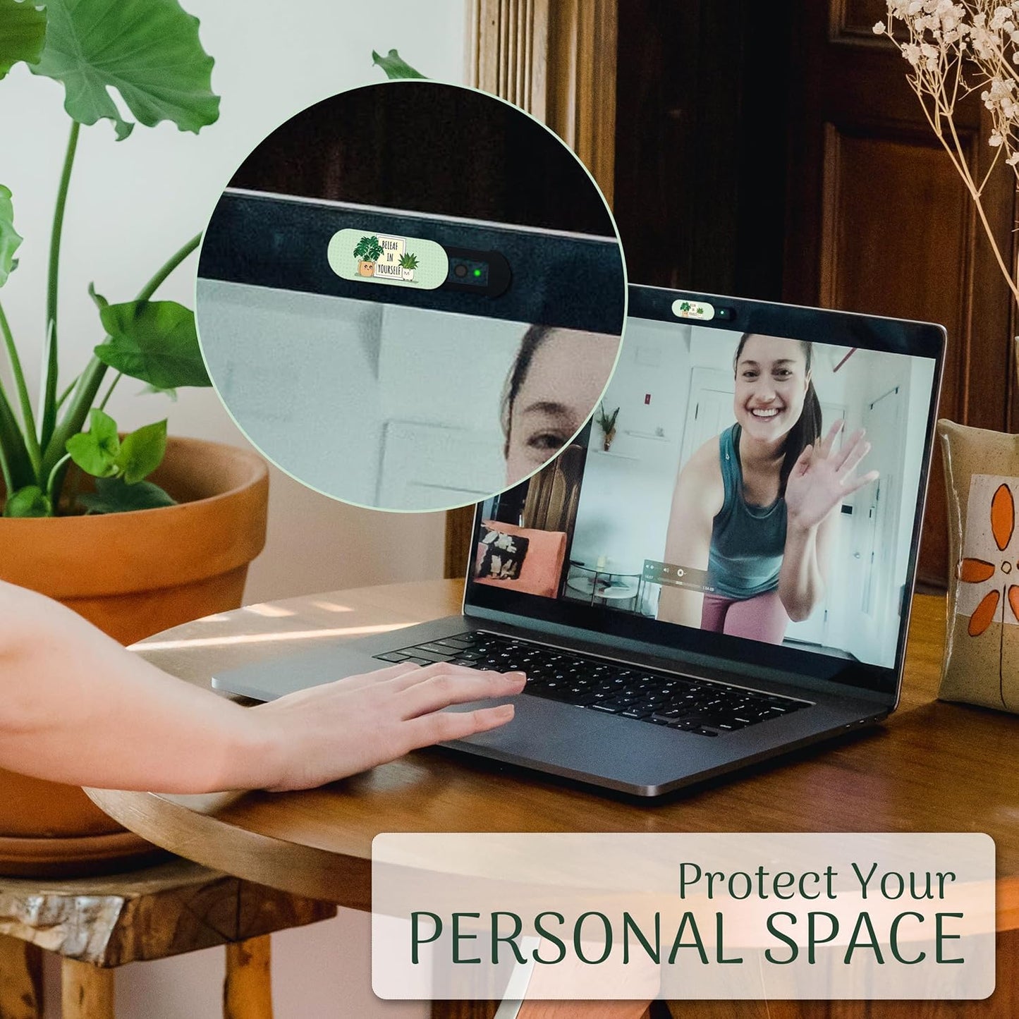 MESMOS Laptop Camera Cover Slide Cute, Laptop Accessories, Computer Camera Webcam Cover Slide, Web Cam Privacy Cam Blocker. Fits MacBook Pro & Air, iPad iMac (Large)