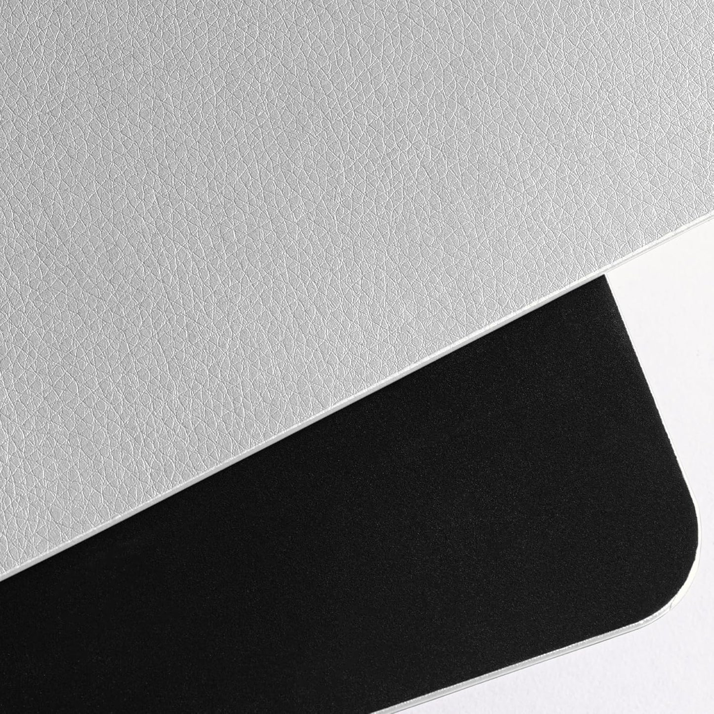 Nekmit Leather Desk Blotter Pad 36 x 20 Inches, Flat, Non-Slip, Waterproof, Gray