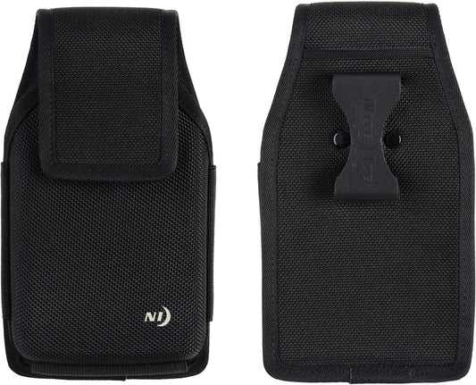 Nite Ize Clip Case Hardshell Universal Rugged Holster - Protective Phone Holder with Belt Clip - Holster for Men's & Women's Belts - Utility Belt Phone Pouch - XX-Large, Black