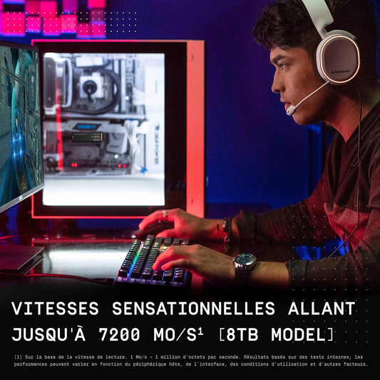 WD_BLACK 8TB SN850X NVMe Internal Gaming SSD Solid State Drive - Gen4 PCIe, M.2 2280, Up to 7,200 MB/s - WDS800T2X0E