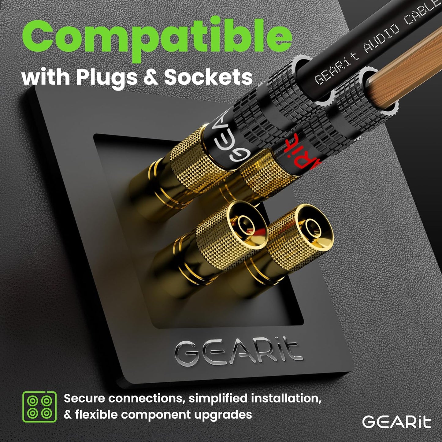 GearIT 14 Gauge 2 x 2.5mm Speaker Wire Cca Cca Cable (30.4 Meters - Black Clear)