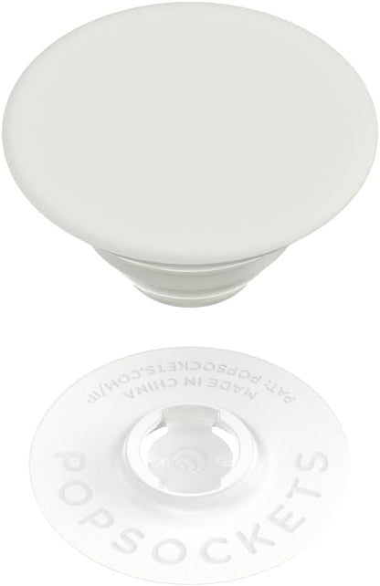 PopSockets Phone Grip with Expanding Kickstand, Adhesive Grip, White - Cream
