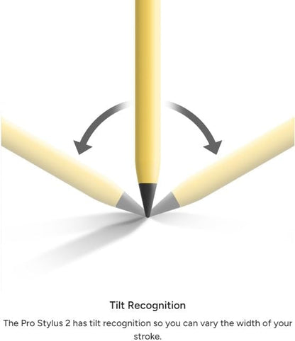 ZAGG Pro Stylus 2 with Active & Capacitive Tips, Palm Rejection, Tilt Recognition, Bluetooth Pairing, Compatible w/iPad Pro 11/12.9 (3,4, & 5 Gen)/Air 10.9/iPad 10.2/9.7/Mini 5/ iPad Air (M2) - Gray