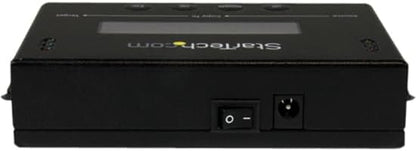 StarTech.com 1:1 Standalone Hard Drive Duplicator & Eraser, SATA HDD / SSD Disk Cloner / Copier / Wiper / Sanitizer, Cloning / Recovery Tool, LCD Display, TAA Compliant, OS Independent (SATDUP11)