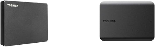 TOSHIBA Canvio Gaming 2TB & Basics 4TB Portable External Hard Drives for Playstation, Xbox, PC & Mac