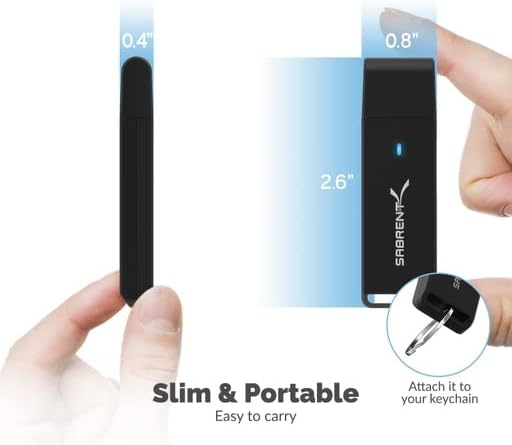 SABRENT USB 3.0 Micro SD and SD Card Reader (CR-T2MS)