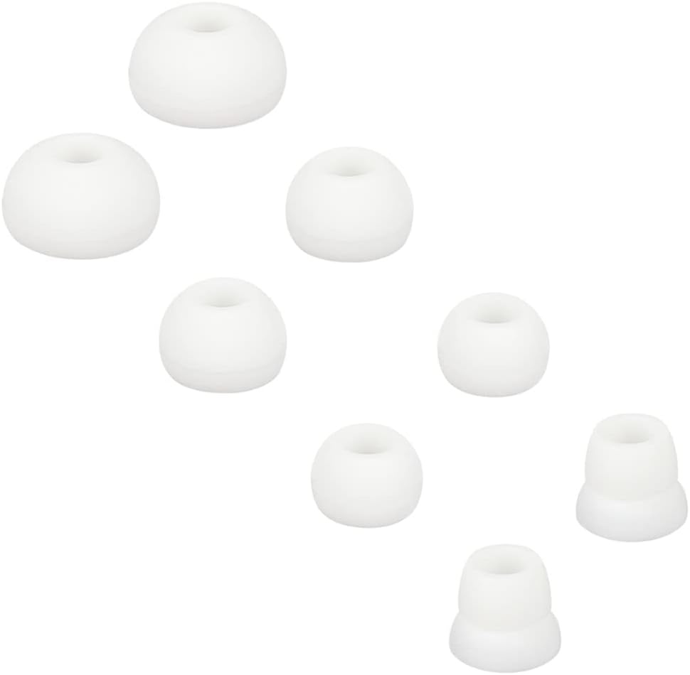 Silicone Ear Tips Earbud Replacement Tips Earbuds Eargels Earpads Earbuds Tips Compatible with Powerbeats 2/3 Wireless Beats by Dre Headphones,4 Pairs(White)