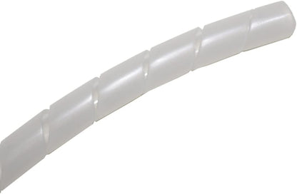 Kable Kontrol Vortex Spiral Cable Wrap - 1/4” Inch 100’ Feet Long - Hose Protector Flexible Polyethylene Wire Conduit Tubing Cable Sleeve Cord Cover to Organize Wires – Natural