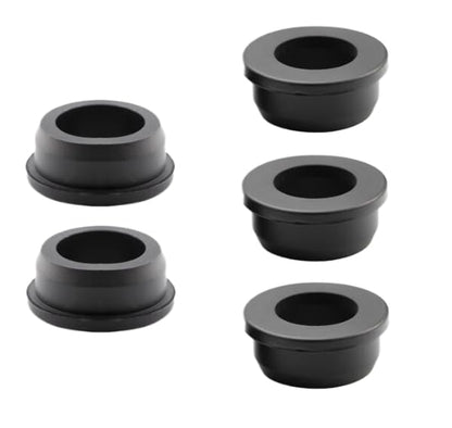 5 pcs 2" Drill Hole，1-9/16"ID Black Silicone Top hat Rubber Grommets for Wiring，Automotive，Firewall，Hole Plug，Desk，Screw，Water and Gas Pipe，Drain，House Siding，Cable Bushing，Glass，Wire Plug