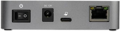 StarTech.com 3 Port USB C 3.2 Gen 2 Hub with Ethernet Adapter - 10Gbps USB Type C to 2x USB-A & 1x USB-C Ports - USB Hub w/ BC 1.2 Phone Fast Charging - Superspeed 10Gbps USB C Hub, TAA