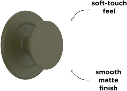 PopSockets Phone Grip for MagSafe with Kickstand, Magnetic Stand, Swappable Top, Secure Hold for iPhone MagSafe Cases, Phone & Tablet Grip - Soft Touch Fatigue