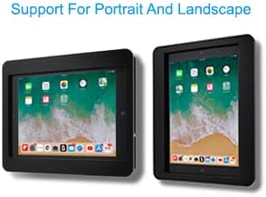 TABcare Anti-Theft Acrylic VESA Enclosure for Apple iPad mini 6/7 8.3" 2021 with Free Wall Mount Kit & 90-Degree Angle USB C Charge Cable (iPad mini 6 8.3", Black)