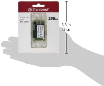 Transcend 256GB mSATA SSD with Dram Cache, Up to 530MB/s, Mini SATA III 6G/s Internal Solid State Drive for Ultrabook, Desktop, Tablet, PC, GPS, Server, 3D TLC NAND Flash, LDPC Error Correction, ECC
