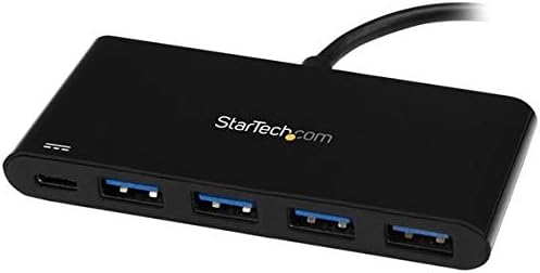 StarTech.com 4 Port USB C Hub with 4 USB Type-A Ports (USB 3.0 SuperSpeed) - 60W Power Delivery Passthrough Charging - USB 3.0 (5Gbps) Laptop Hub Adapter - MacBook, Dell (HB30C4AFPD)