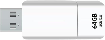 GIGASTONE 64GB Flash Drive, Z60NB USB 3.2 Gen 1, Ultra Fast, Retractable Capless Slider Design, Data Storage, Backup for PC/Mac/TV/Car Audio, USB 2.0/3.0/3.1 Compatible (Random Color)