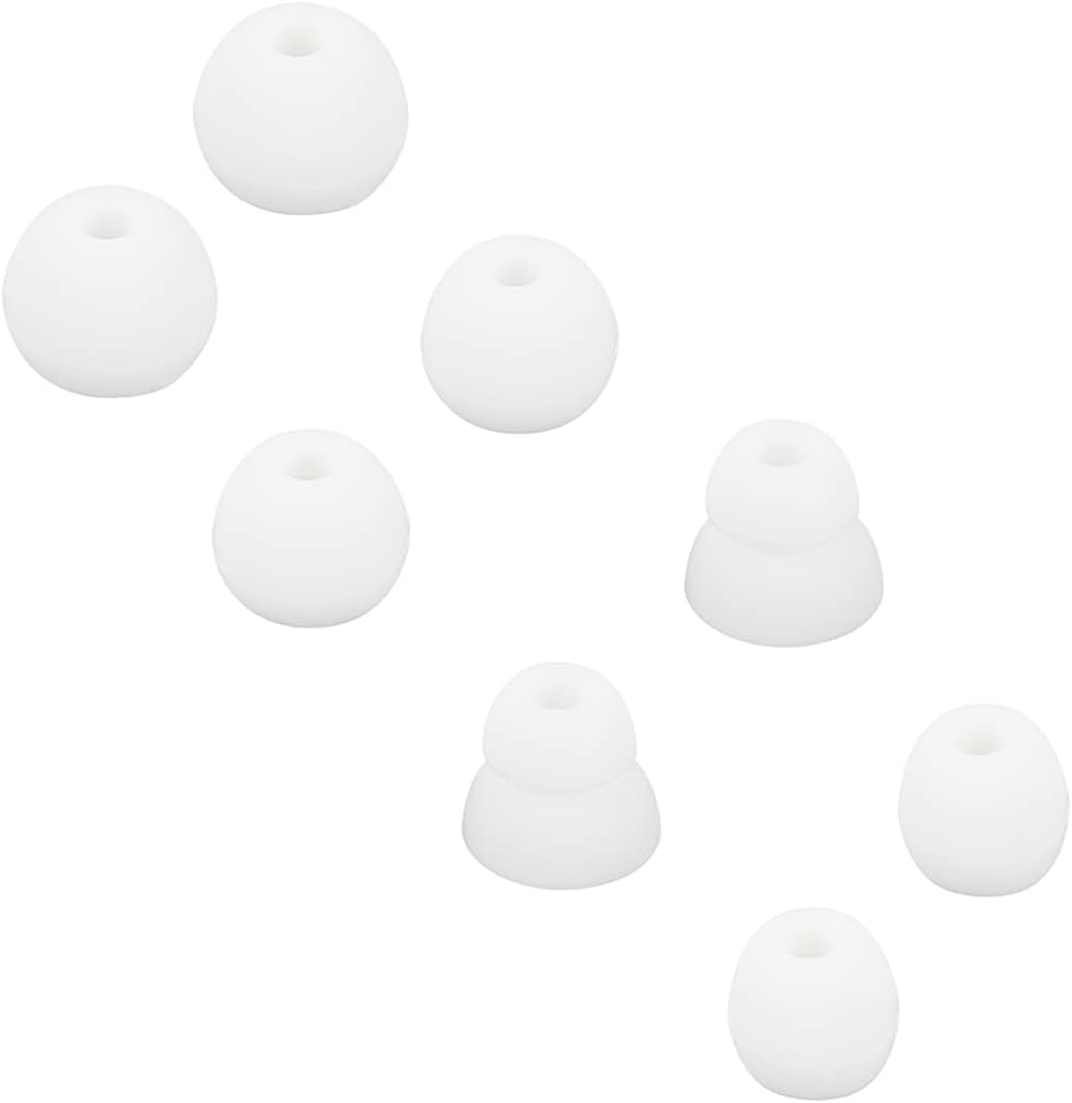 Earbud Tips Ear Tips Replacement Earbud Tips Earbud Replacement Tips Headphone Earbud Tips Earbud Tip Eartips Earbud Covers Compatible With Powerbeats Pro Beats Wireless Earphone 4 Pairs (White)