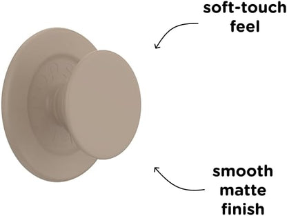 PopSockets Phone Grip for MagSafe with Kickstand, Magnetic Stand, Swappable Top, Secure Hold for iPhone MagSafe Cases, Phone & Tablet Grip, Cute PopSockets - Soft Touch Latte