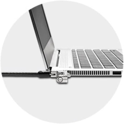 Kensington NanoSaver™ Combination Laptop Lock, Resettable Computer Security Locking Cable for Ultra-thin Laptops for HP Lenovo Asus Acer, Resettable 4-wheel Number Code (K60603WW)