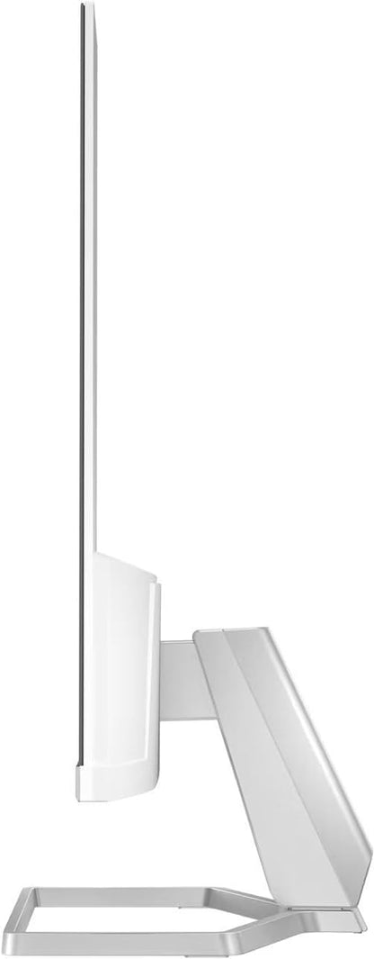 HP Series 5 524sw 24" 300 nits IPS FHD Monitor (Replaces M24FW) Adjustable Tilt, Flicker Free, Anti-glare, Ultra-thin, Low-Blue Light Filter, 1x HDMI, White/Silver w/DKZ Hub USB Port Expander (2 Pack)