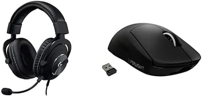 Logitech G Pro X Wired Gaming Headset + G PRO X Superlight Wireless Gaming Mouse - Black