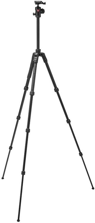 Manfrotto Befree Advanced AS, Camera Tripod, Twist Lock, Compatible with Arca-Swiss, Portableand Compact, Alumiium, Travel Tripod Kit, Ball Head, for DSLR, Mirrorless, Camera Accessories