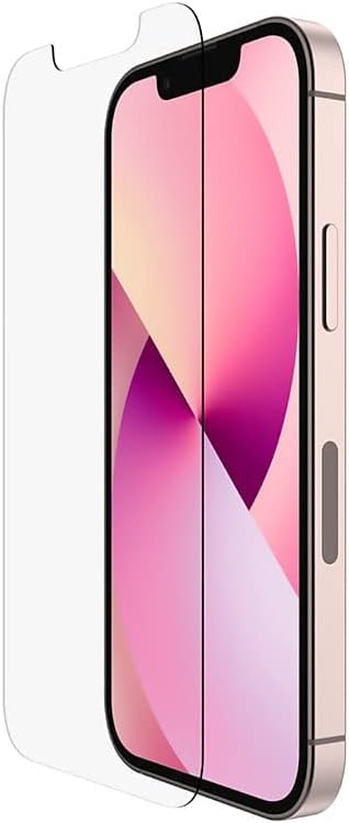 Belkin iPhone 13 Mini Screen Protector UltraGlass, AntiMicrobial-Treated, Easy Application Bubble Free with Included Guide Tray