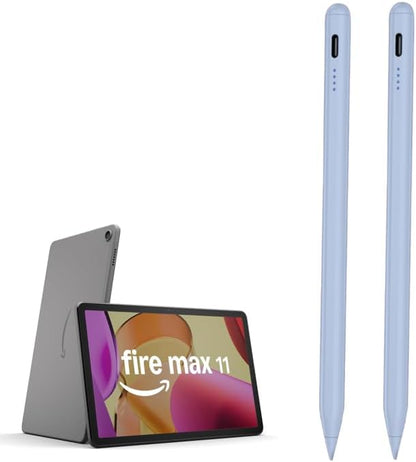 2 Pieces AMZ Fire Max 11 Pen Tablet Stylus Pen for AMZ Fire HD 10 Fire HD 8 Stylists Tablets Touch Screen Pencil (Blue)