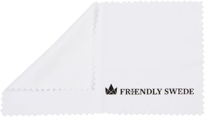 The Friendly Swede Stylus Replacement Tips for Extra Long Fiber Stylus Pen — 10-Pack Tips with Touchscreen Cleaning Cloth