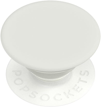 PopSockets Phone Grip with Expanding Kickstand, Adhesive Grip, White - Cream