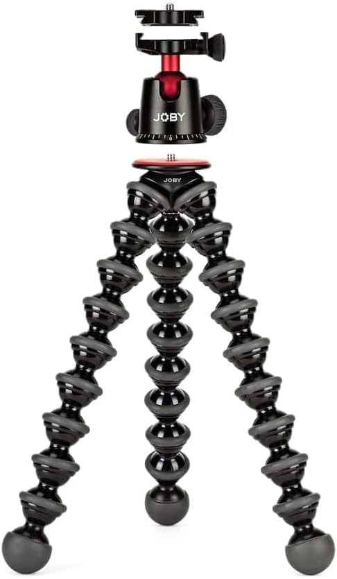 JOBY GorillaPod 5K Kit, Flexible Professional Tripod with BallHead, for DSLR Camera and CSC/Mirrorless with Lens, Up to 5 kg Payload (11lbs), Black