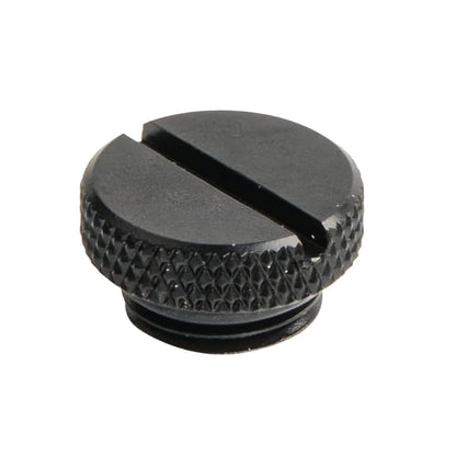 dracaena.io 12 pack G1/4" thread, Thin water Stop Plug Fitting with Coin Slot for Computer water cooling System, durable brass/copper material, Black