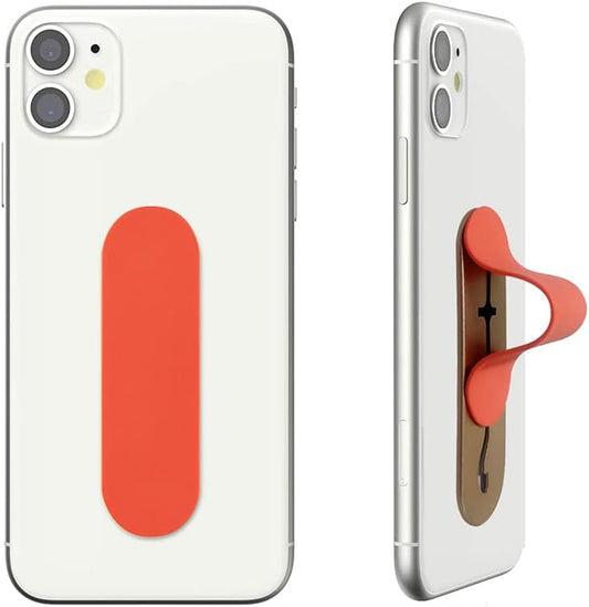 Momostick Flatstick, Cell Phone Finger Grip Strap Holder for Hand, Cell Phone Stand, New Slim Finger Loop Selfie Grip Compatible with Most Smartphones