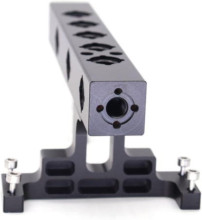 Lightweight Top Handle, Camera Top Handle Grip, Universal Handle with 5X 3/8'' Screw Adapters for DSLR Camera Rigs - Black