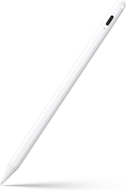 Stylus Pen for iPad 6th-11th Generation-2X Fast Charge Active Pencil Compatible with 2018-2025 Apple iPad Pro 11"/12.9"/M4, iPad Air 3/4/5/M2/M3,iPad mini 5/6 Gen-White