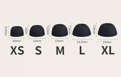 Powerbeats Pro 2 Replacement Ear Tips 5 Pairs - Designed Exclusively for Beats Powerbeats Pro 2 (2024), Not Fit Pro 1st Gen - Sport Anti-Slip Silicone Earbud Tips, Secure Gym/Running Fit -Orange