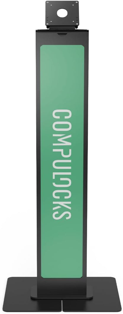 Compulocks Brandable VESA Floor Stand – Freestanding Secure Display Stand for tablets and ipad Up to 32 inch, Ideal for Retail, Exhibitions, and Events – Black