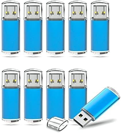 TOPESEL USB Flash Drive 50 Pack 2GB USB 2.0 Flash Drive High Speed 4G Memory Stick for PC Laptops, Tablets, TVs, Car Audio (Blue)