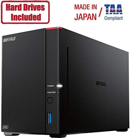 BUFFALO LinkStation SoHo 720 2-Bay Professional Office NAS 8TB (2x4TB) with Hard Drives Included