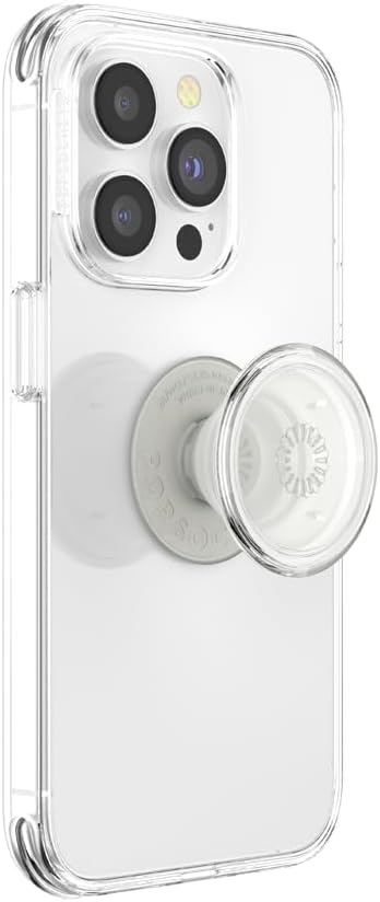 PopSockets Plant-Based Phone Grip with Expanding Kickstand, Adhesive Grip, Eco-Friendly - Clear