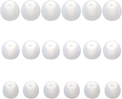 Earbud Replacement Tips Silicone Earbud Tips Ear Bud Covers Fit Most in-Ear Earbuds(Inner Hole 3.8mm -5.1mm) Headphone Ear Tips 9 Pairs S M L