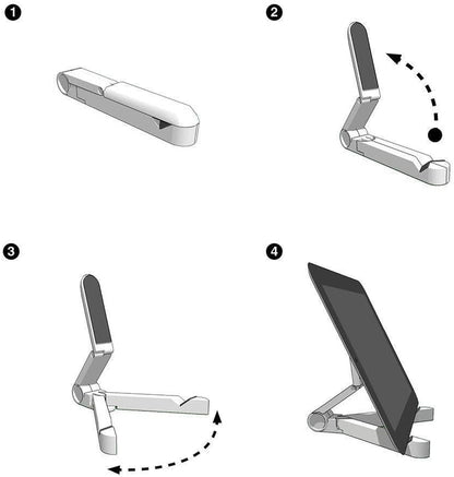 Kado Tablet Stand for Portable Monitor, Adjustable Tablet Holder Foldable, iPad Accessories for Office Compatible with Kindle, Switch, Surface Pro, iPad Pro/Air/Mini, iPhone Pro/Max/Plus